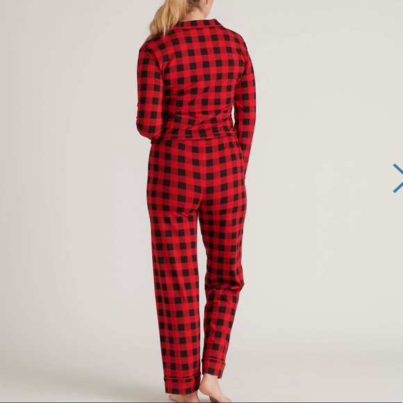Red Buffalo Plaid Women’s Pajama Set | LITTLE BLUE HOUSE - Picture 2 of 8